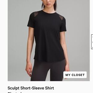 Lululemon Athletica Black Fitted Short Sleeve Tee